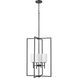 Luxx 4 Light 18 inch Matte Black Indoor Pendant Ceiling Light